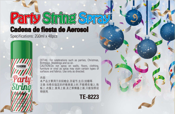 200 ml Silly String Spray Party Streamer Schaumspray für den Weihnachtsbaum