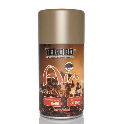 Tekoro Kaffee Aroma Luftfrischer Automatische Spray Nachfüllung mit 200 ml Kapazität und CE, RoHS, SGS, GMP Zertifizierung