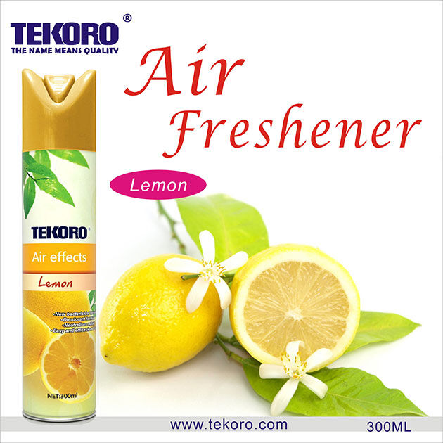 Tekoro Natural Fragrance Air Freshener Home Aerosol Spray mit CE, RoHS, SGS, GMP Zertifizierung in 250 ml oder 300 ml Kapazität