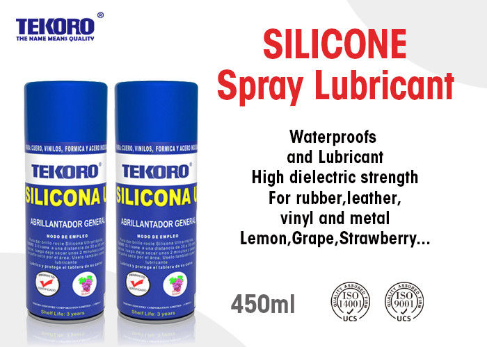 Gleitendes Silicone Spray Schmiermittel für Leder Vinyl Formica und Edelstahl 3 Jahre Haltbarkeit Gleitendes Spray Status