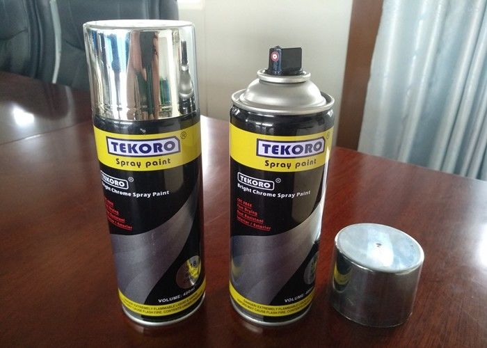 Klasse 1 Haftung Chrom-Aerosol-Sprayfarbe Hochglanz für Metallholz und Kunststoff